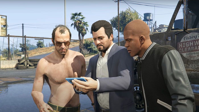 The three protagonists of GTA 5