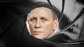James Bond in the Bond fun barrel 