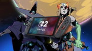 Hades 2 next to a Switch 2