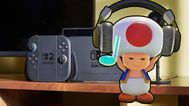 Toad listens to music on Switch 2