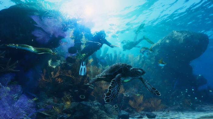 An NPC exploring underwater in GTA 6