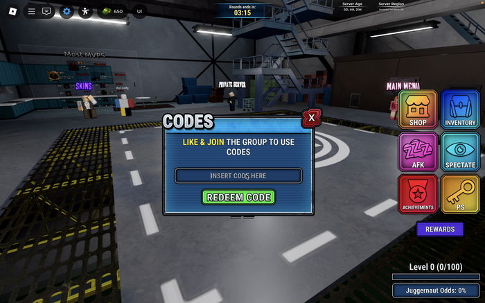 Invincible Showdown codes roblox