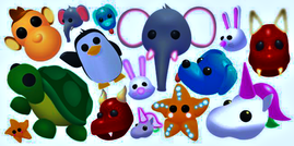 Adopt Me group of pets