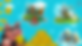 a cartoon pig is holding a gold coin in front of a stack of gold coins